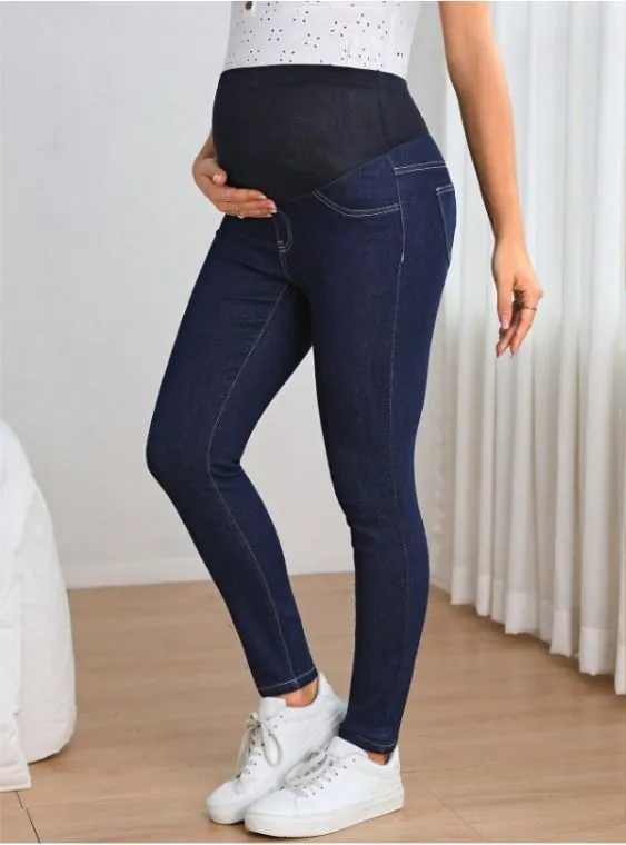 Jeans ajustados de cintura ancha