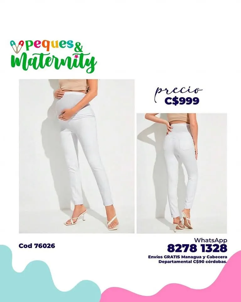 Jeans ajustados de cintura ancha blanco