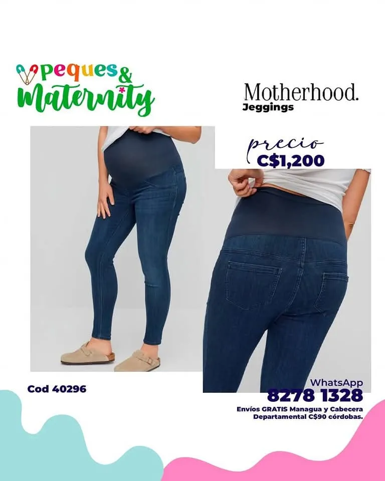 Secret Fit Belly Stretch Ankle Maternity Jeggings - Medium Wash