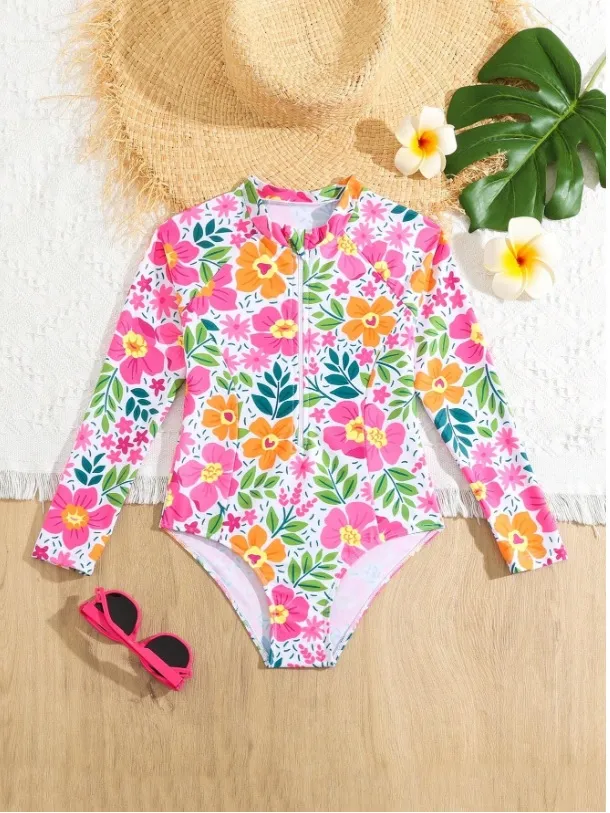 Traje entero estampado completo flores